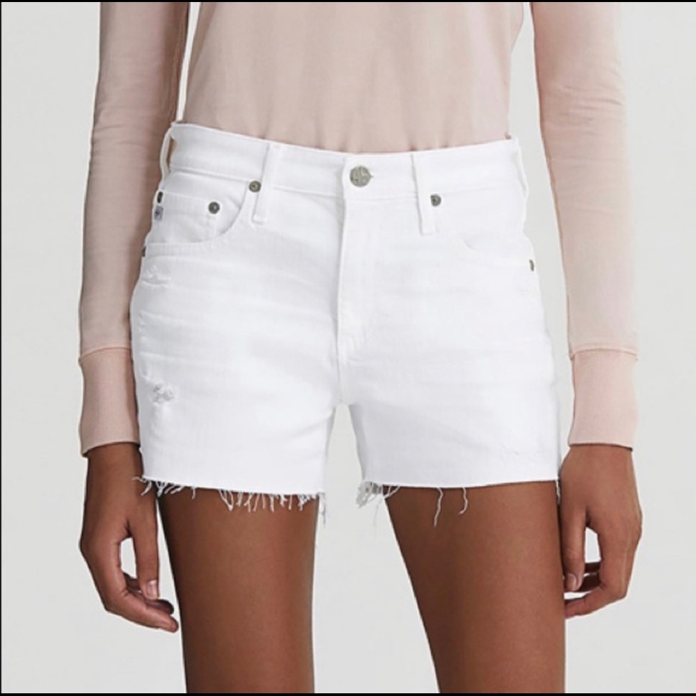 AG Jeans Hailey Cutoff Short White